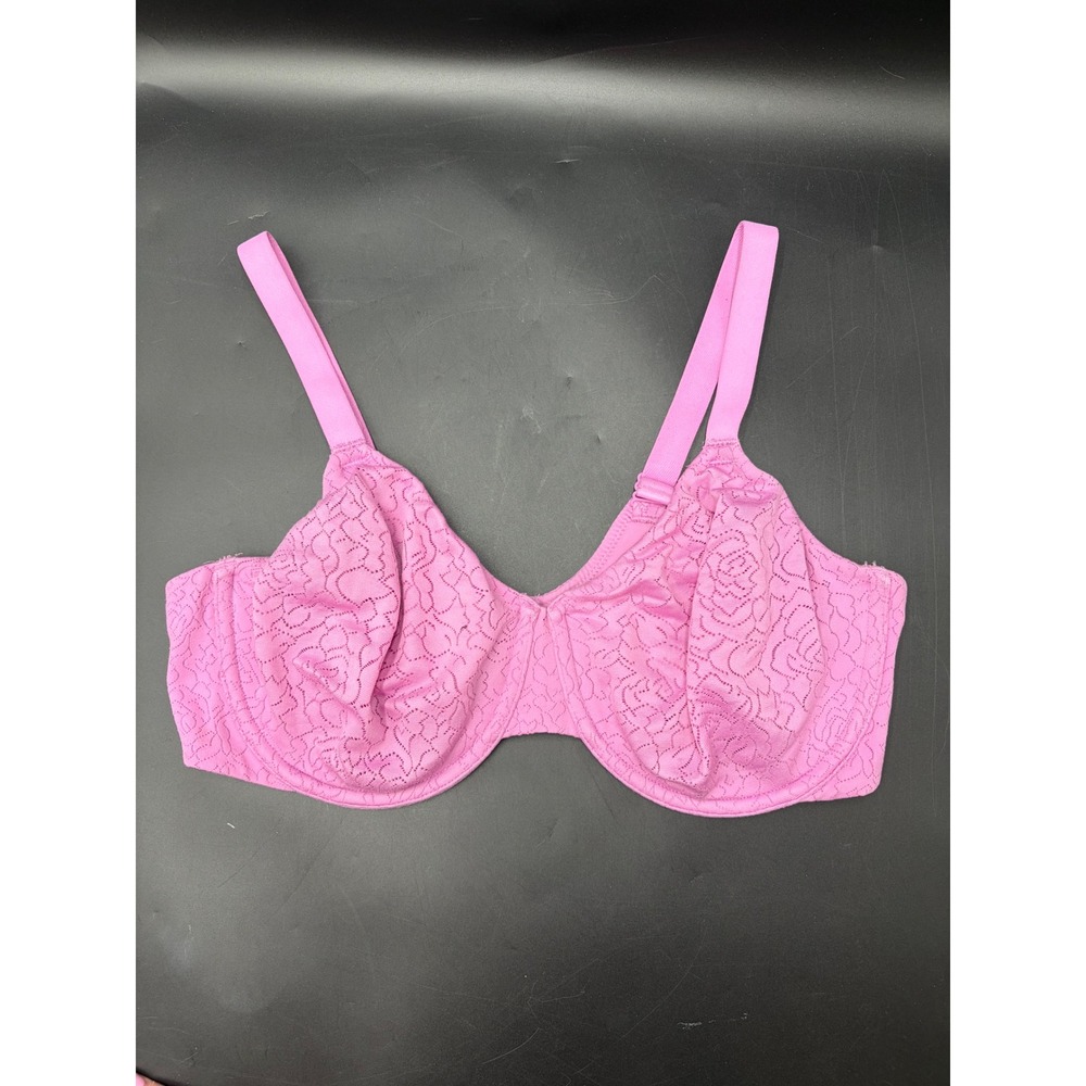 Wacoal Retro Chic Full Figure Underwire Bra 855345 Pink 38DD